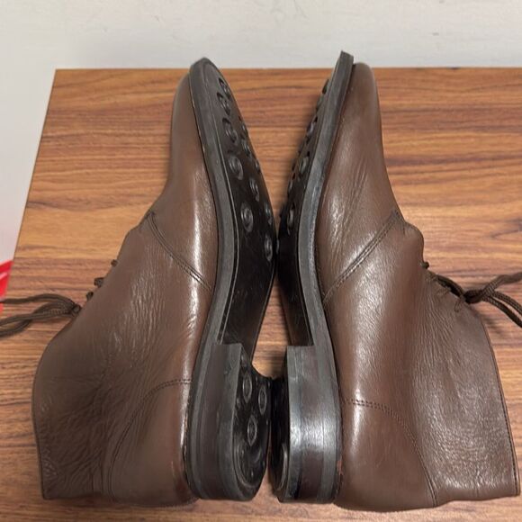Samuel Windsor Handmade Brown Leather Lace Up Ankle Boots. Mens size 12. - Picture 4 of 7
